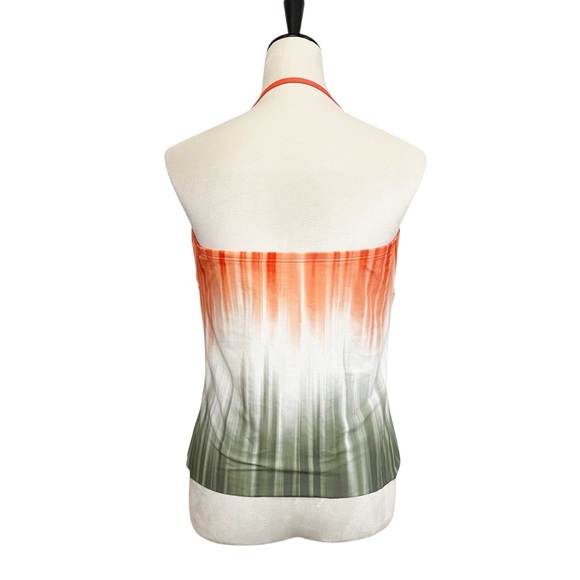 New Vince Camuto Draped Bandeau
Tankini Top Dip Dye Removable Strap Safari Green - Picture 4 of 11